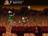 une photo d'Ã©cran de Battletoads in Battlemaniacs sur Nintendo Super Nes